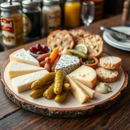 Ploughman's Lunch - Easy Cheese & Pickle Plate